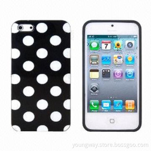 Quality Deluxe Silk Pattern Leather Wallet Case, Fit for Apple iPhone 5 5S